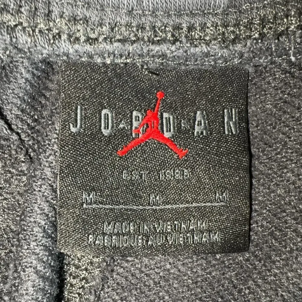 Jordan Jogger Pants Mens Medium Gray Fleece Sweatpants Jumpman CV8347-060